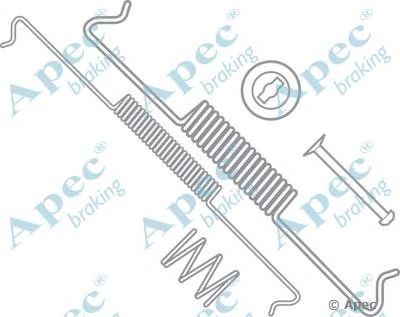 APEC BRAKING kit721 -  Комплектующие, тормозная колодка